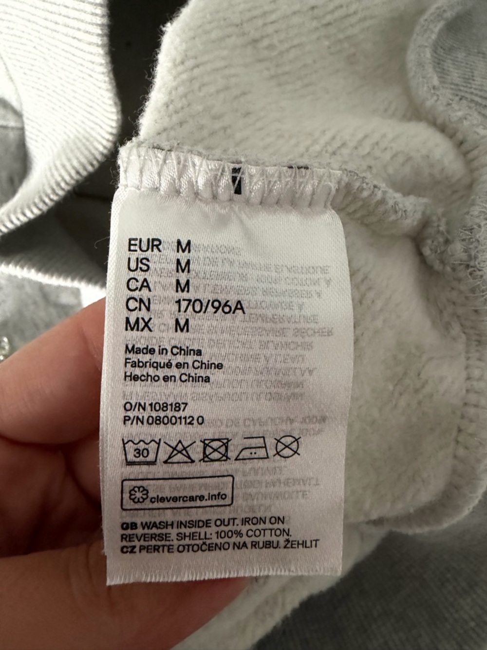 Women GIAMBATISTA Valli for H&M Gray Crewneck Hoodie with Stud Embellishments - Picture 6 of 15